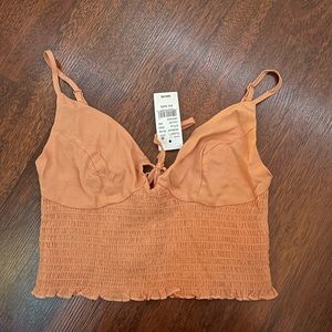 Pacsun Cropped Orange Tank Top